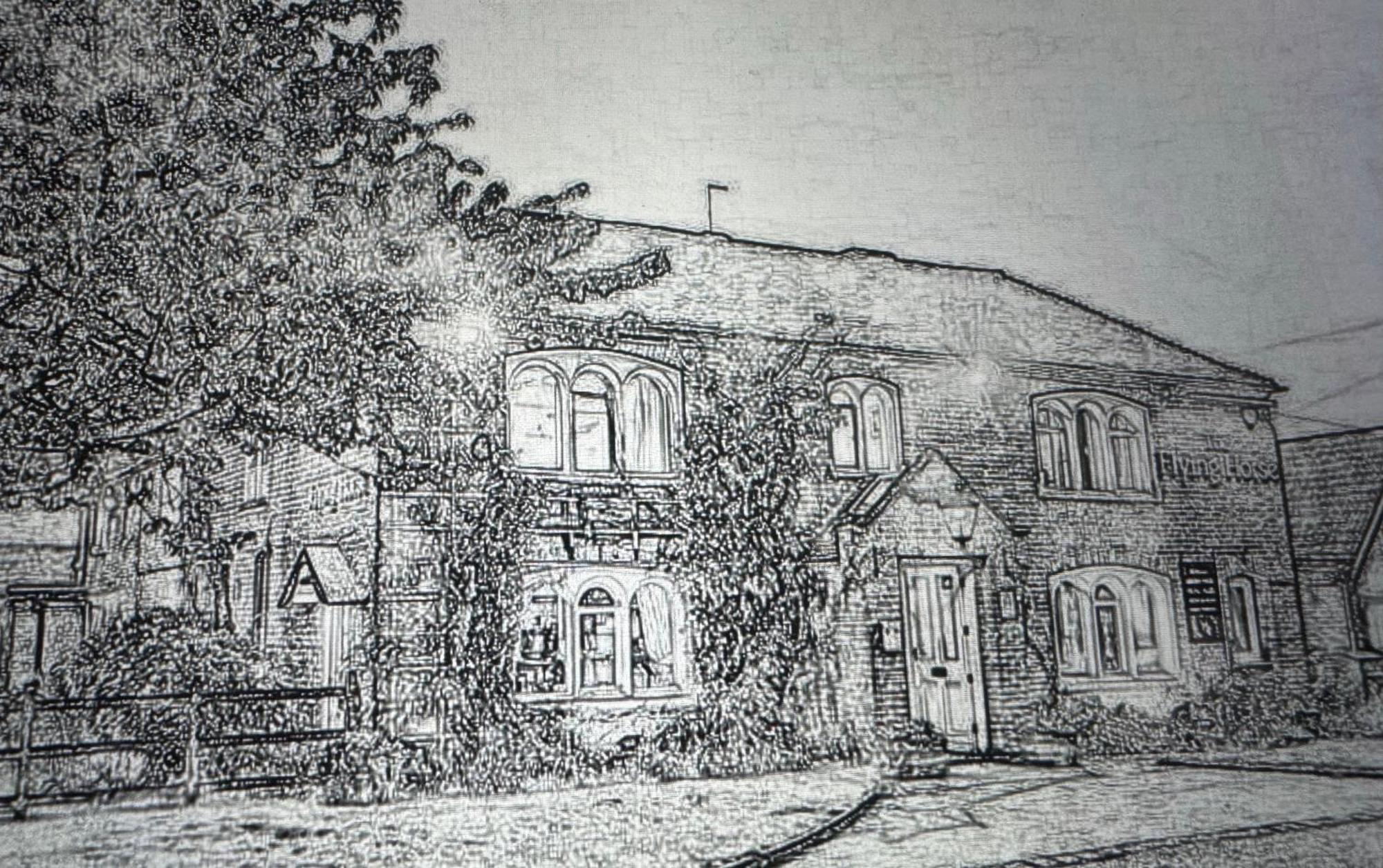 The Flying Horse Inn Boughton Aulph Eksteriør billede